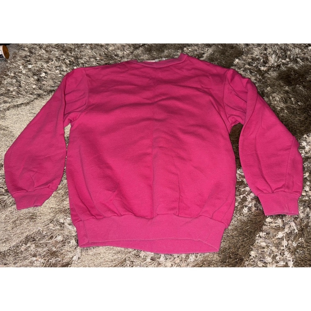 Vintage Disney Girls Sweatshirt Minnie & Mickey Patchwork Girls Size S - Picture 3 of 3